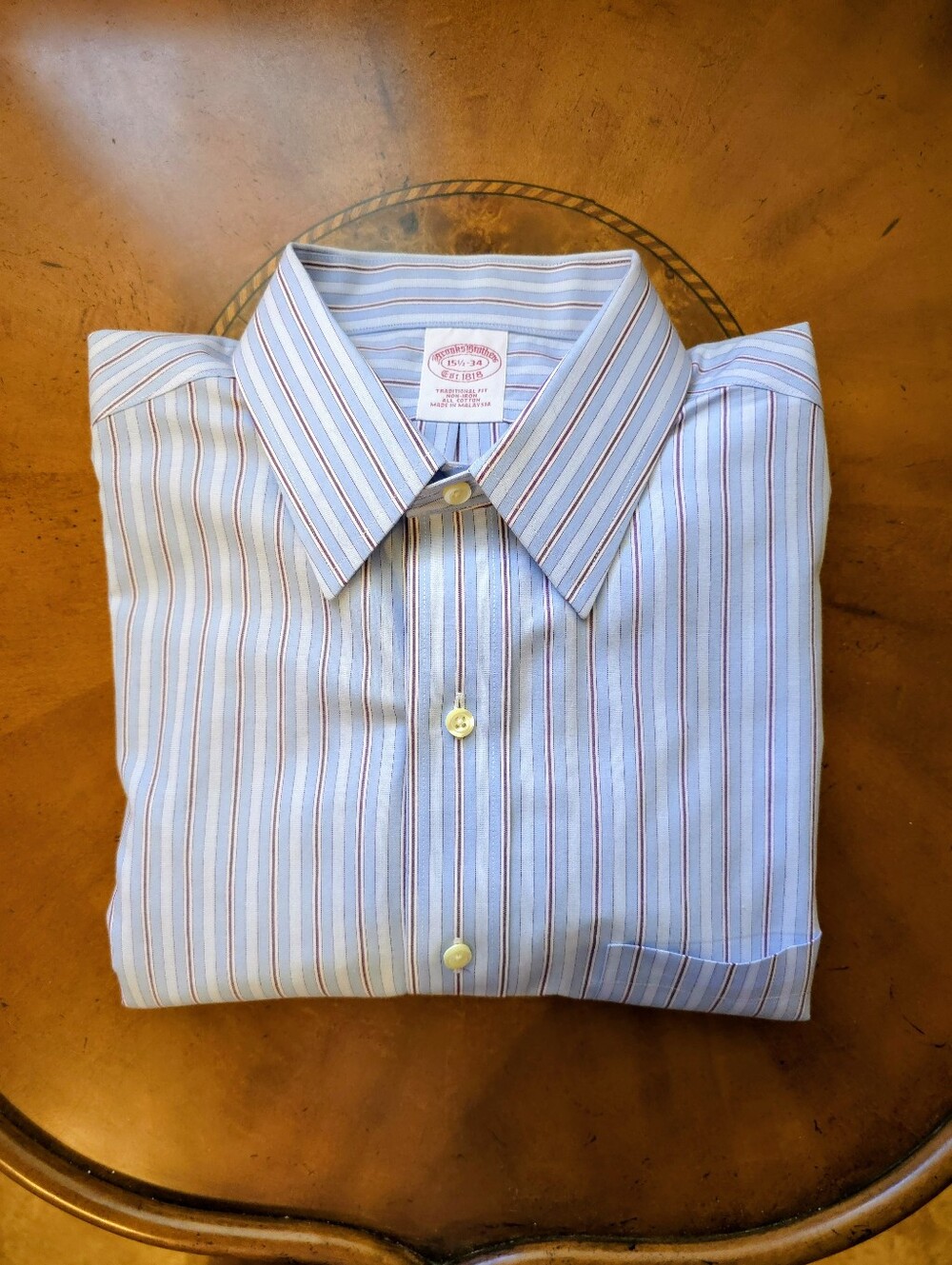 Brooks Brothers (15.5x34) Blue w/red & white stripes
